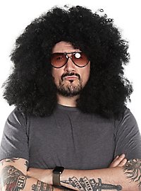 Peluca Negra de Rizos Exuberantes