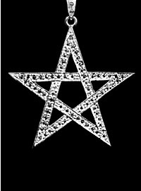 Pentagramm Medaillon silbern 
