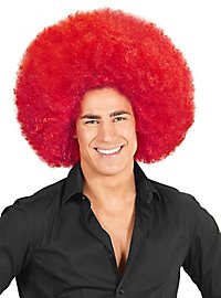 Perruque afro XXL rouge