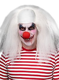 Perruque blanche de clown de l'horreur