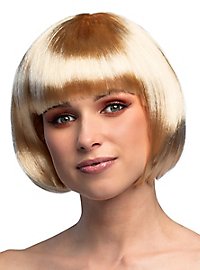 Perruque coupe au carré blonde