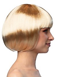 Perruque coupe au carré blonde