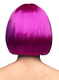 Perruque coupe au carré violette