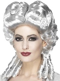 Perruque Marie-Antoinette cheveux synthétiques blanc