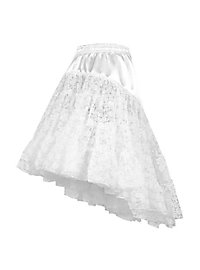 Petticoat con strascico bianco