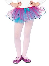 Petticoat for children glitter blue-pink