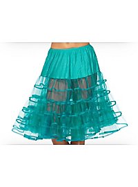 Petticoat longueur moyenne aquamarine