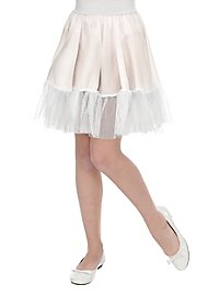 Petticoat per bambini lungo bianco