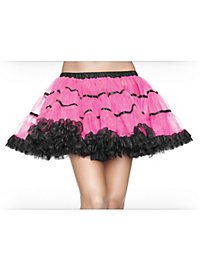 Petticoat short black & pink