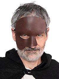 Phantom braun Venezianische Ledermaske