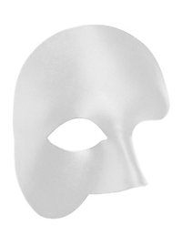 Phantom Hvid Venetiansk Lædermaske