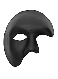 Phantom schwarz Venezianische Ledermaske