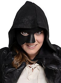 Phantom Sort Venetiansk Lædermaske