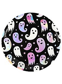 Piatti di carta fantasma 8 pezzi