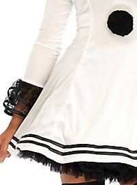 Pierrot Flæsekjole Kostume