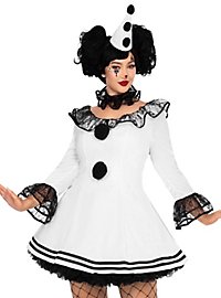 Pierrot Ruches Jurk Kostuum