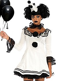 Pierrot Ruches Jurk Kostuum