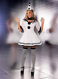 Pierrot Rüschenkleid Kostüm