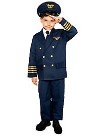 Kinder Pilotenkostüm Flieger Kostüm Pilot Piloten Kinderkostüm Flugkapitän 