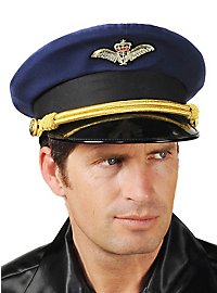 Pilotenhut blau