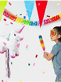 Piñata de Unicornio con Cintas