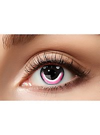 Pink bunny contact lenses
