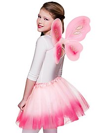 Pink flower fairy accessory set for children