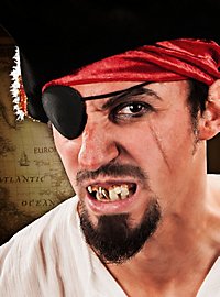 Pirat Zähne mit Goldzahn