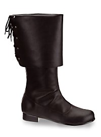 Pirate boots ladies black