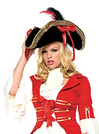 Pirate Hat with Gold Trim