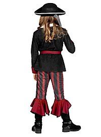 Pirate outfit wine red for girls