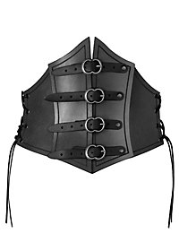 Pirate Queen Leather Corset black 