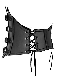 Pirate Queen Leather Corset black 