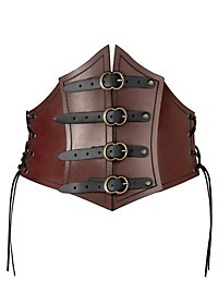 Pirate Queen Leather Corset black 