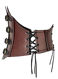 Pirate Queen Leather Corset black 