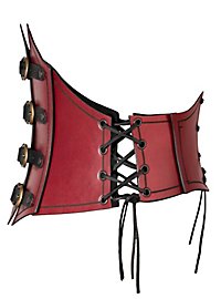 Pirate Queen Leather Corset black 