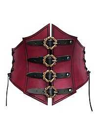 Pirate Queen Leather Corset black 