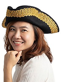 Piraten Dreispitz schwarz 