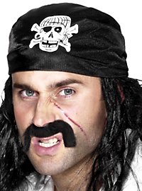 Piraten Kopftuch mit Totenkopfmotiv