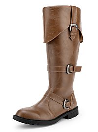 Piratenstiefel Deluxe Herren braun 