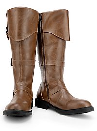 Piratenstiefel Deluxe Herren braun 