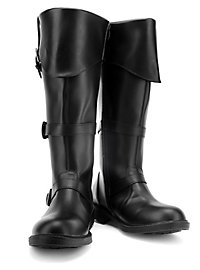 Piratenstiefel Deluxe Herren schwarz 