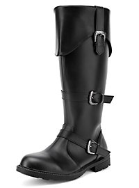 Piratenstiefel Deluxe Herren schwarz 