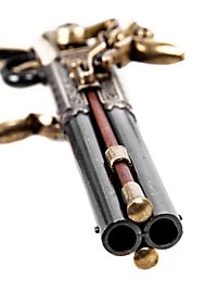 Pistolet à deux canons rotatifs Arme décorative