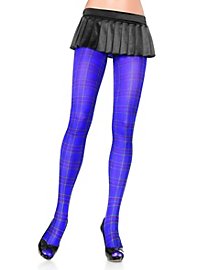 Plaid Pantyhose purple