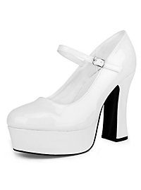 Plateau Schuhe weiss