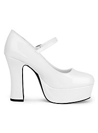 Plateau Schuhe weiss