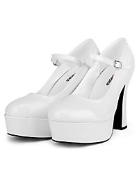 Plateau Schuhe weiss