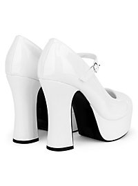 Plateau Schuhe weiss