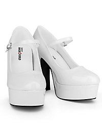 Plateau Schuhe weiss
